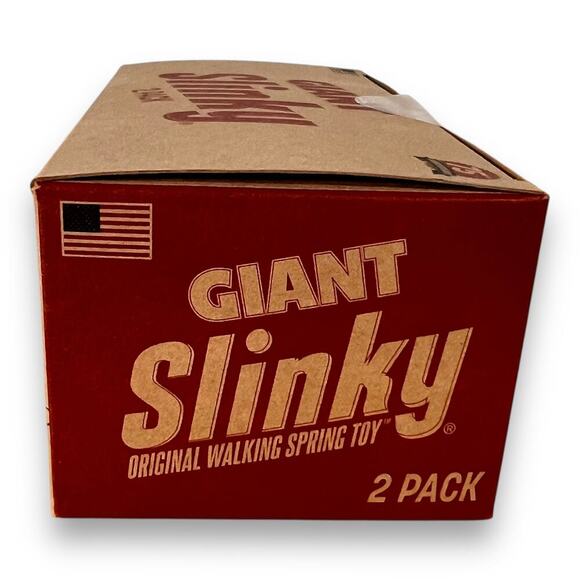 Slinky 75th Anniversary Giant Metal Walking Toy Set of 2 Open Box Classic - Picture 7 of 7